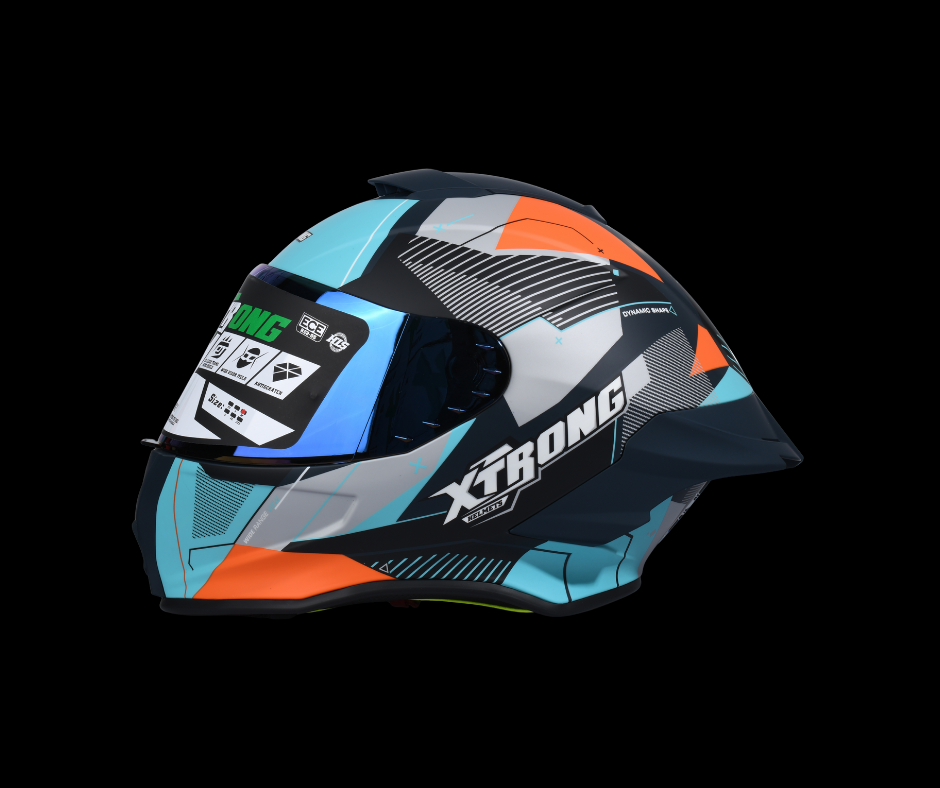[500022] Casco integral Xtrong XTR-820 Rhythm Azul Mate (M (Mediano))