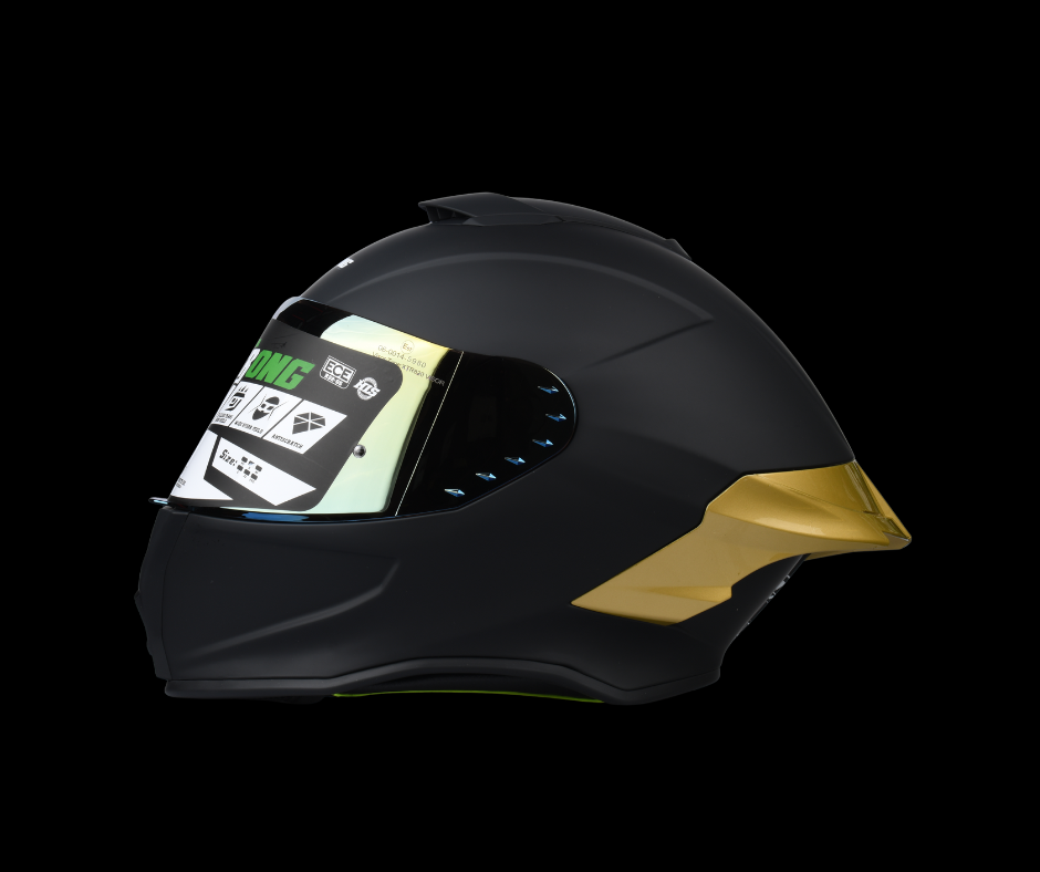 [500027] Casco Integral Xtrong XTR-820 Negro Dorado Mate (XL (Extra Grande))
