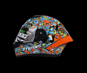 Casco Integral Xtrong XTR-667 Collage Naranja Brillante