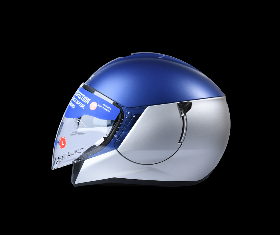 [500034] Casco Abierto 3/4 Shark Citycruiser Dual Gris / Azul Mate (M (Mediano))