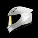 Casco Integral Hax Onix Solid Blanco Perla Brillante